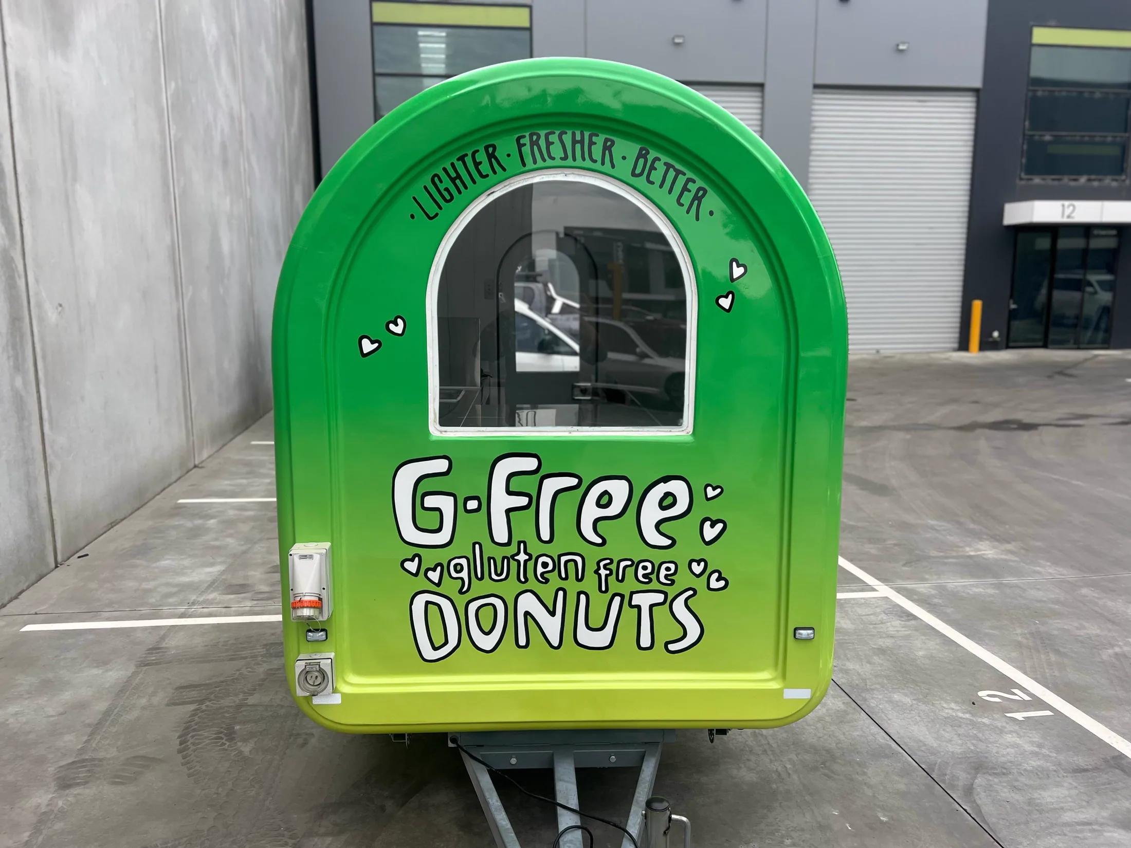G-Free Donuts branded vehicle close view