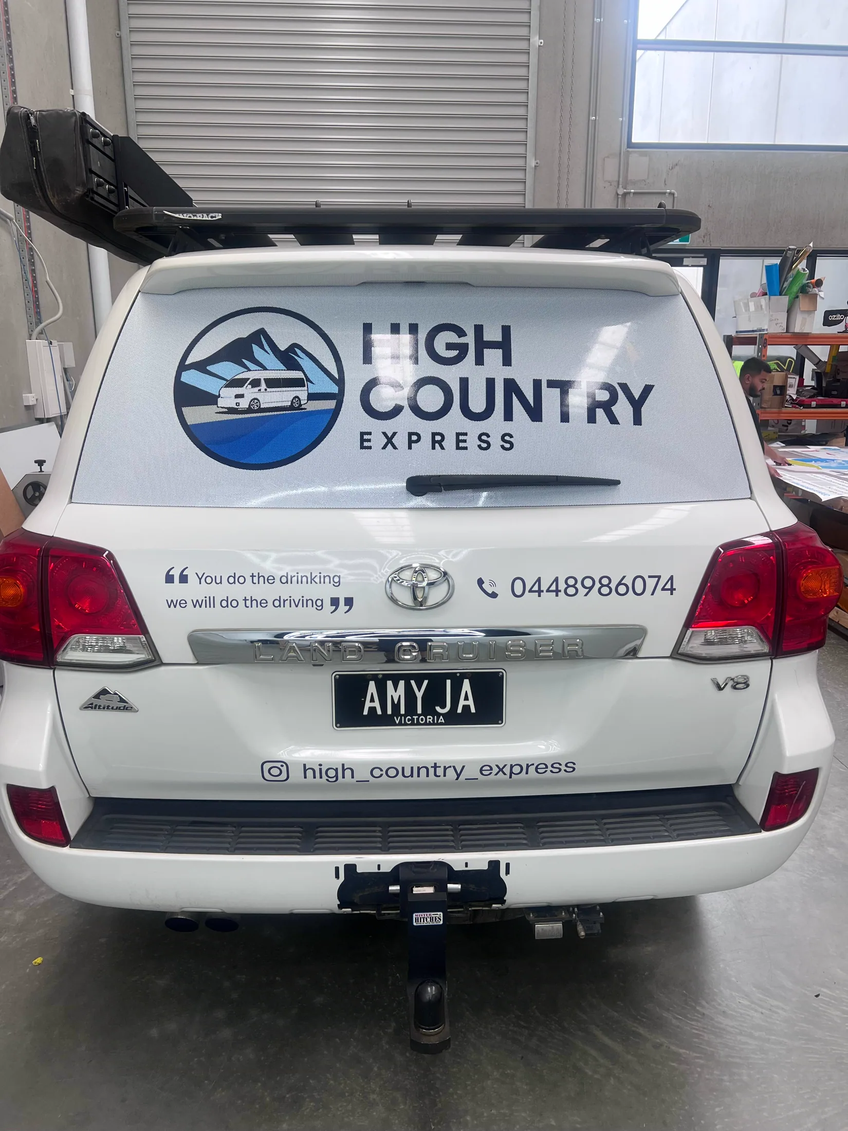 High Country Express fleet graphics detail