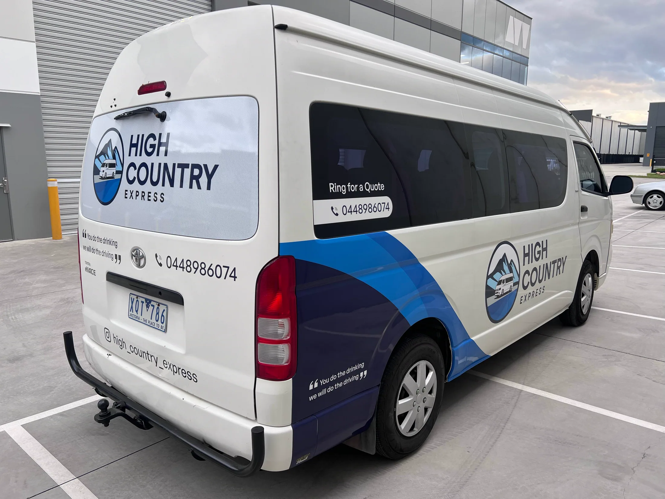 High Country Express fleet graphics rear view