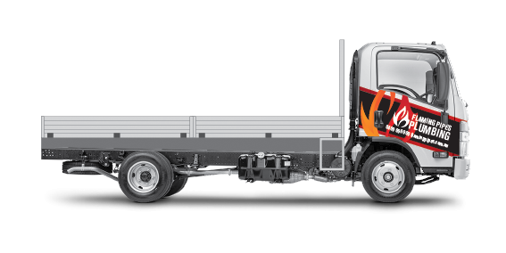 Tray Truck Half Cab Wrap